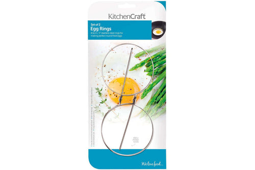 2 cercles à œufs en acier inoxydable Kitchen Craft
