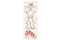 3 découpoirs Scrapcooking en inox doré - Bonhomme pain d'épice/sucre d'orge/étoile