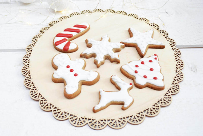 3 découpoirs Scrapcooking en inox doré - Bonhomme pain d'épice/sucre d'orge/étoile