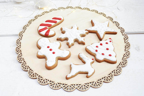 3 découpoirs Scrapcooking en inox doré - Bonhomme pain d'épice/sucre d'orge/étoile