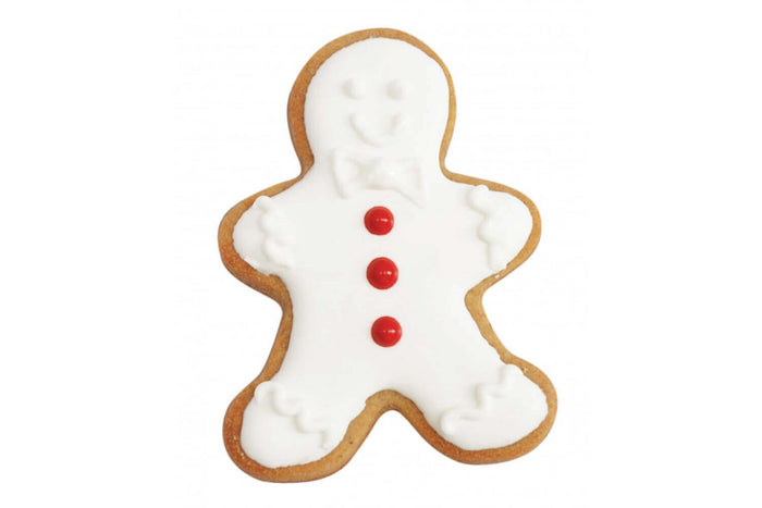 3 découpoirs Scrapcooking en inox doré - Bonhomme pain d'épice/sucre d'orge/étoile