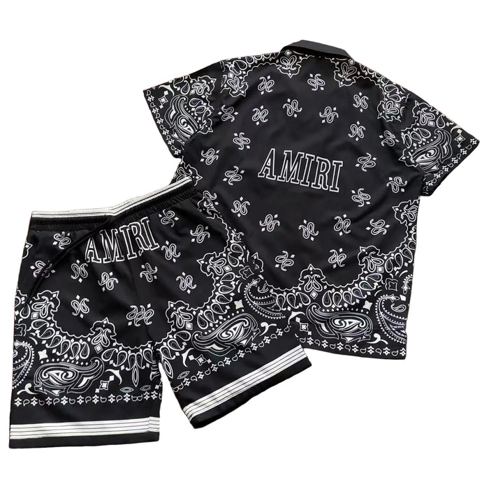 AMIRI Bandana Print T-Shirt & Shorts