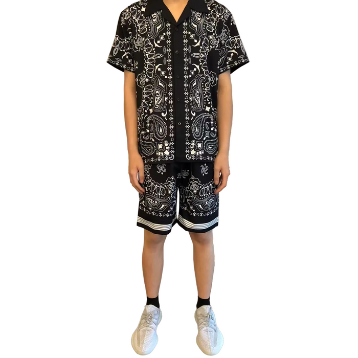 AMIRI Bandana Print T-Shirt & Shorts