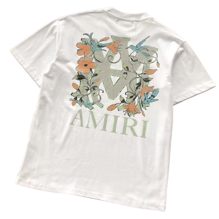 AMIRI Floral Logo-Print (T-Shirt)