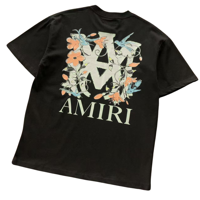 AMIRI Floral Logo-Print (T-Shirt)