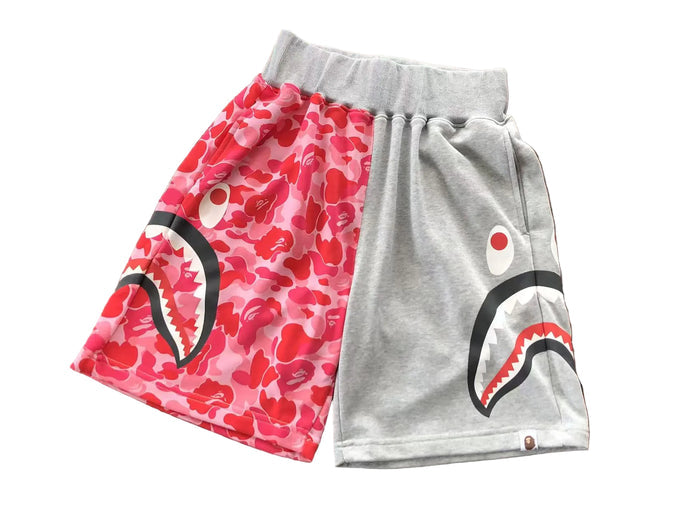 BAPE Color Camo Shark Split Shorts 3 Variants