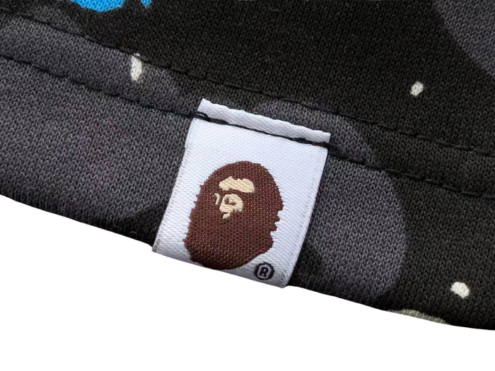 BAPE Space Camo Shark Sweat Shorts