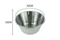 Bassine pâtissière Gobel diamètre 20cm en acier inoxydable