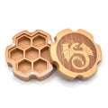Beech Wood Dice Box Hex