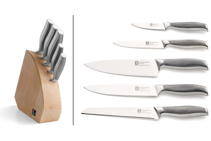 Bloc 5 couteaux de cuisine Richardson Sense tout inox
