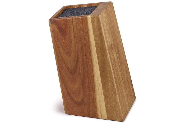 Bloc de couteaux incliné vide Beka Nomad en bois d'acacia