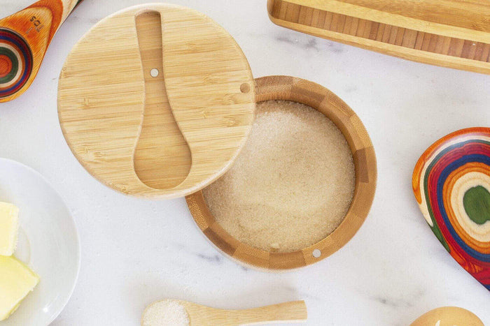 Boîte à sel de Guérande magnétique Totally Bamboo Big Dipper avec cuillère