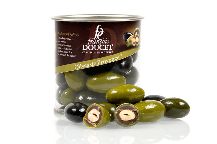 Bonbons au chocolat François Doucet Olives de Provence 120g