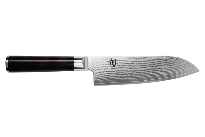 Coffret 1 couteau santoku Kai Shun Classic 18cm + 1 planche en bois KAI offerte