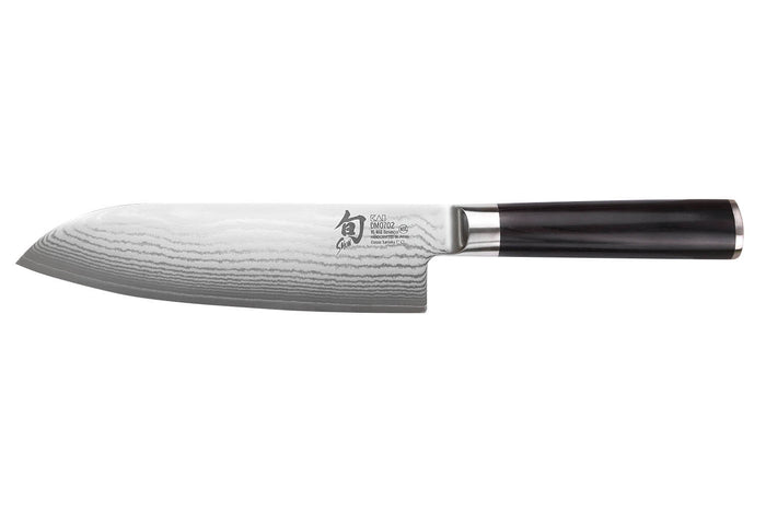 Coffret 1 couteau santoku Kai Shun Classic 18cm + 1 planche en bois KAI offerte