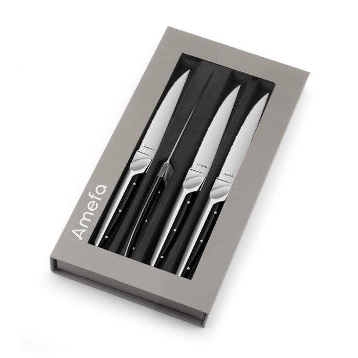 Coffret 4 couteaux à steak Amefa Emperor lame dentelée