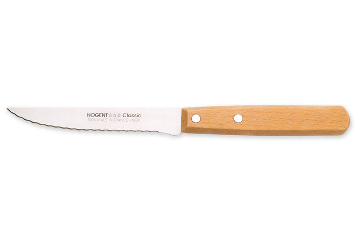 Coffret 4 couteaux à steak Nogent Les Basiques manche en bois de hêtre