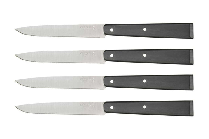 Coffret de 4 couteaux de table Opinel N°125 Pro lames micro dentées 11cm