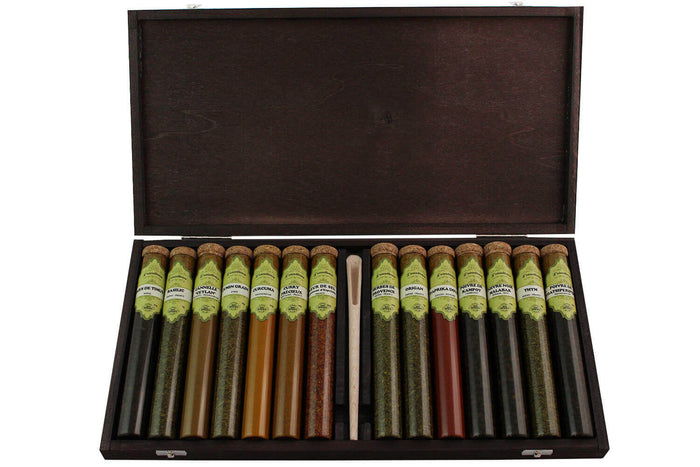 Coffret d'épices Le Monde en Tube Excellence 14 tubes + cuillère-mesure