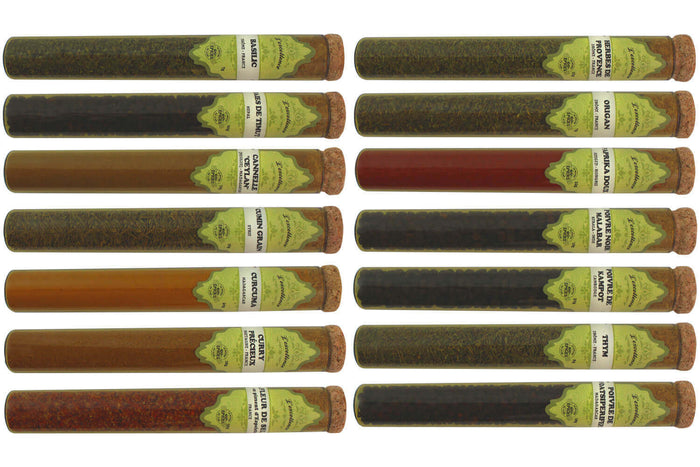Coffret d'épices Le Monde en Tube Excellence 14 tubes + cuillère-mesure