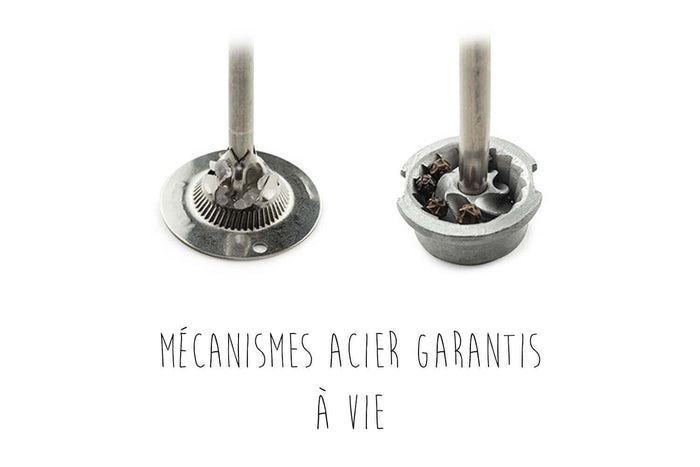Coffret duo de moulins électriques à sel et à poivre Peugeot Zeli 14cm en ABS brossé