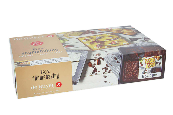 Coffret gâteau cake tarte De Buyer Homebaking 3 pièces