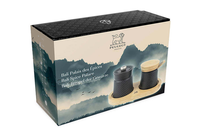 Coffret Peugeot Bali Palais des Epices avec moulin à poivre et pot à sel