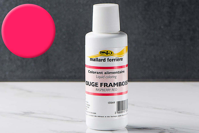 Colorant alimentaire liquide Mallard Ferrière rouge framboise 100ml