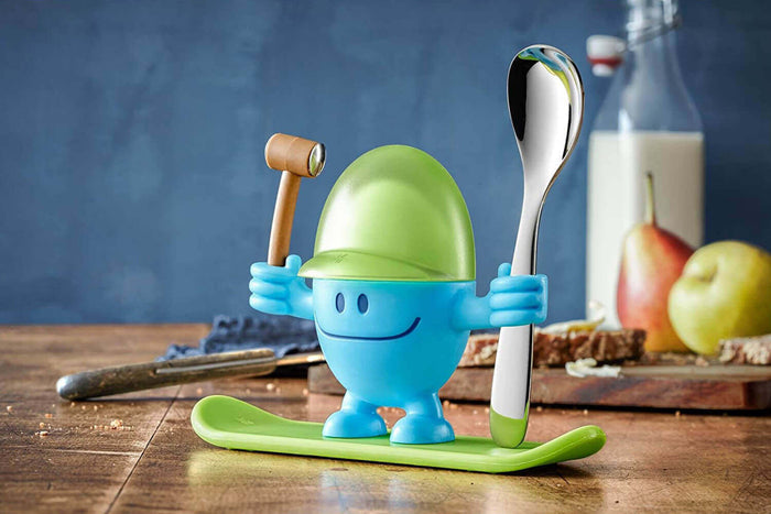 Coquetier enfant WMF McEgg bleu avec cuillère