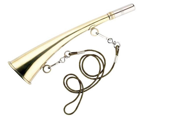 Corne d'appel Elless plate cintrée laiton 25cm