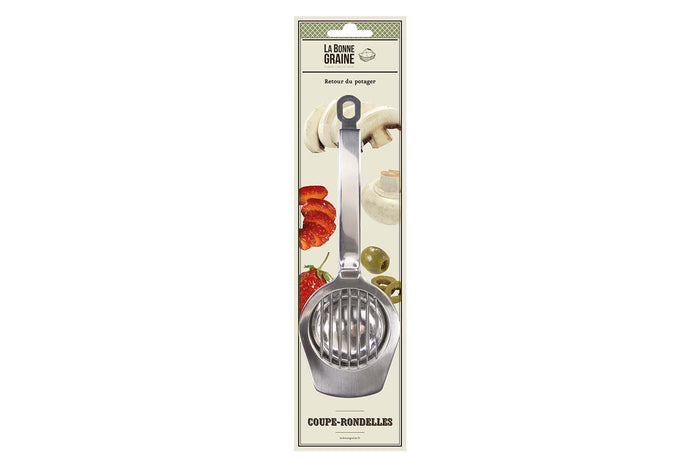 Coupe rondelles pour fruits et légumes La Bonne Graine en acier inox