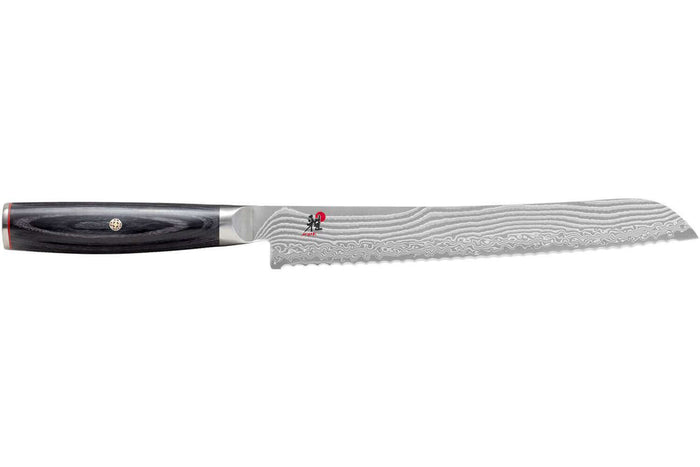 Couteau à pain japonais Miyabi 5000FCD lame 24cm damas 48 couches manche pakkawood