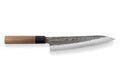 Couteau de chef japonais artisanal Wusaki Nakata BS2 21cm manche en noyer