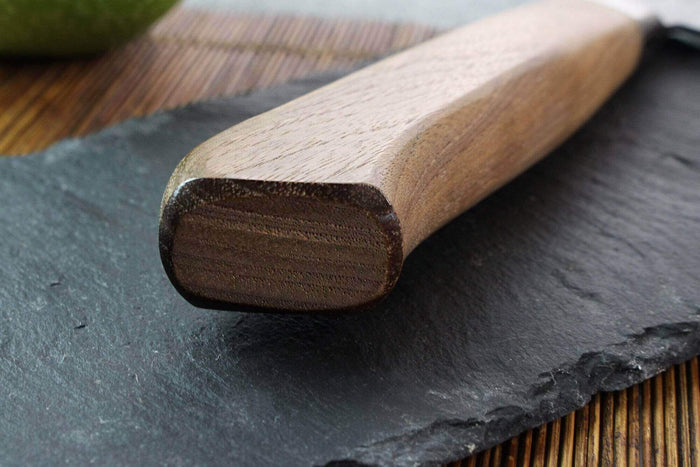 Couteau de chef japonais artisanal Wusaki Nogami BS2 18cm manche noyer