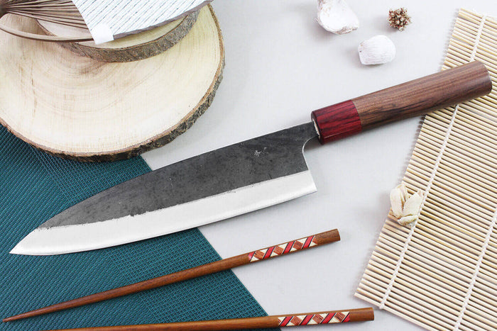 Couteau de chef japonais artisanal Wusaki Yuzo BS2 21cm
