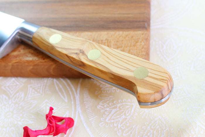 Couteau de chef Sabatier Éléphant Idéal Forgé 20cm manche en olivier