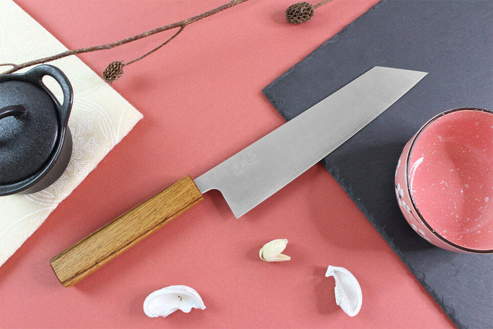 Couteau kiritsuke japonais artisanal Wusaki Migaki G3 21cm