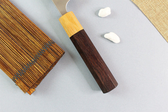Couteau ko-bunka japonais artisanal Yoshimi Kato AS Nashiji 13,5cm