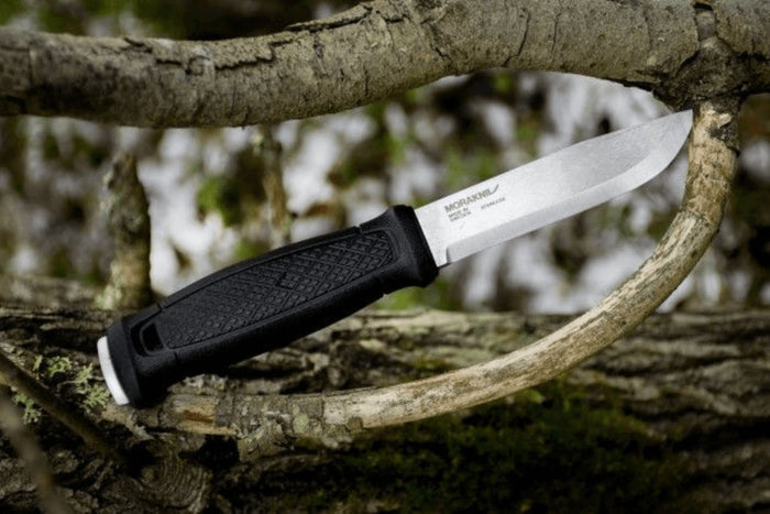 Couteau Mora Garberg Multi-Mount 12642 lame inox 10,9cm manche polyamide noir + étui