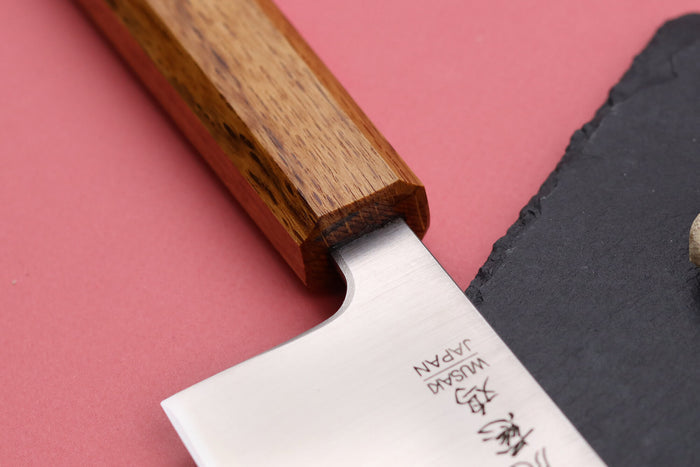 Couteau nakiri japonais artisanal Wusaki Migaki G3 16,5cm