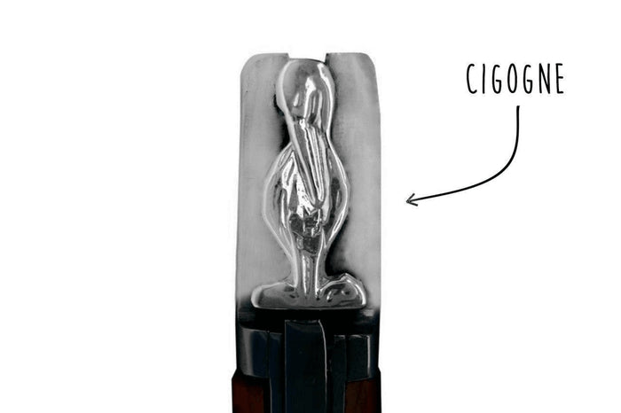 Couteau pliant L'Elsass acier inox Z100 manche bois de genévrier 11cm