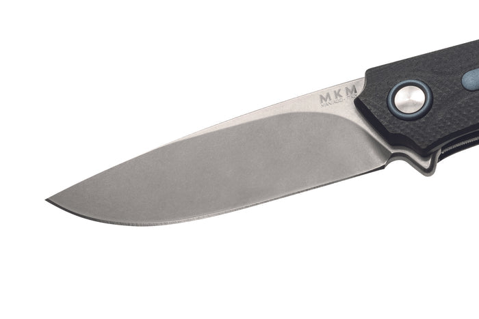 Couteau pliant MKM Arvenis By FOX Knives MK.FX01MGGY manche en G10 noir/Alu gris 12cm+ étui