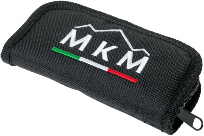 Couteau pliant MKM Arvenis By FOX Knives MK.FX01MGGY manche en G10 noir/Alu gris 12cm+ étui