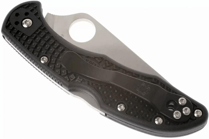 Couteau pliant Spyderco Delica 4 C11SBK denté manche nylon/fibre de verre noir 10,8cm