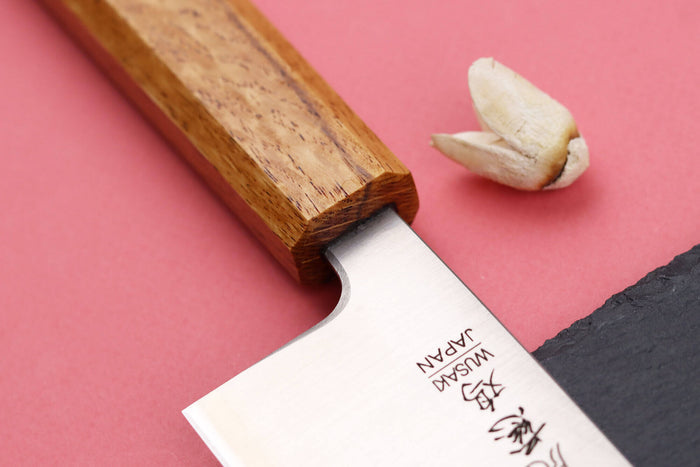 Couteau santoku japonais artisanal Wusaki Migaki G3 16,5cm
