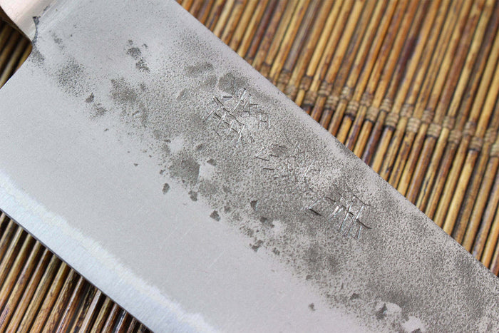 Couteau sujihiki japonais artisanal Wusaki Nogami BS2 24cm manche en noyer