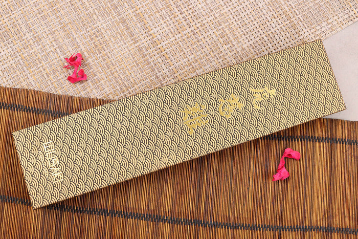 Couteau sujihiki japonais artisanal Wusaki Nogami BS2 24cm manche en noyer