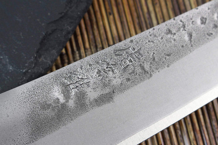 Couteau universel japonais artisanal Wusaki Nogami BS2 12.5cm manche en noyer