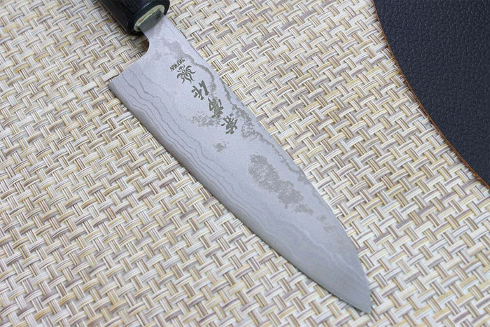 Couteau universel japonais Japan Kanetsune Blue Steel damas 13.5cm