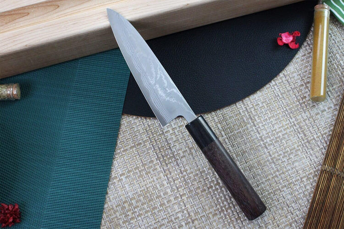Couteau universel japonais Japan Kanetsune Blue Steel damas 13.5cm